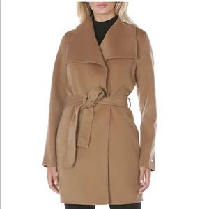 T Tahari Women’s Double Face Fabric Wrap Coat